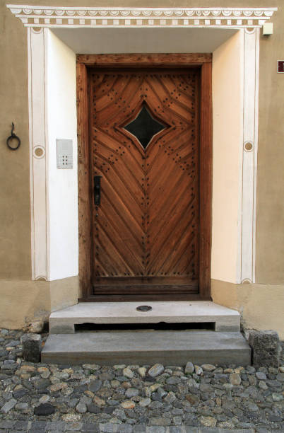 istock Traditional houses in Engadin, Grison, Switzerland 1456806869