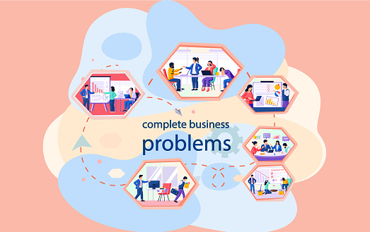 Business Problems Samples Complete Business Problems Scheme People Work With Company Cost ...