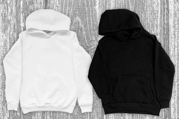 istock White and black hoodie blank mockup, copy space. 1456814829