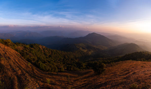 istock Mountian range landscape look from view point of Pui Ko Mountain 1456821276
