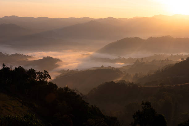 istock Mountian range landscape look from view point of Montawan Mountain 1456821868