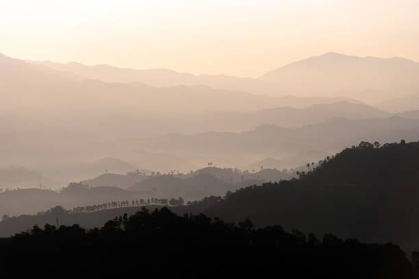 istock Mountian range landscape look from view point of Montawan Mountain 1456821976