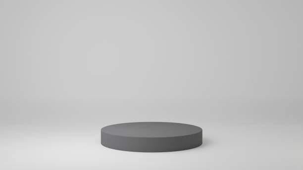 istock White cube Product Stand in white room ,Studio Scene For Product ,minimal design,3D rendering 1456828138