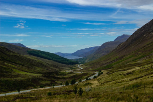 Loch Maree from Glen Docherty stock photo