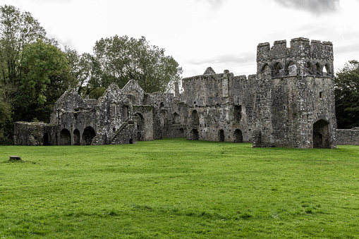 Lamphey Bishop's Palace or Lamphey Palace is a ruined medieval building complex in Lamphey, Pembrokeshire, Wales, UK