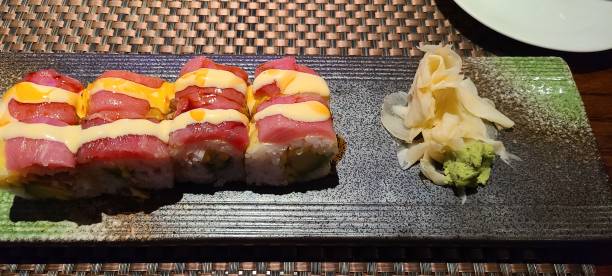 istock The sushi on the plate 1456845186