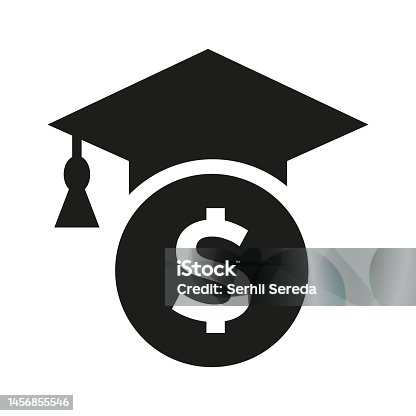 istock Education grant icon on white background. 1456855546