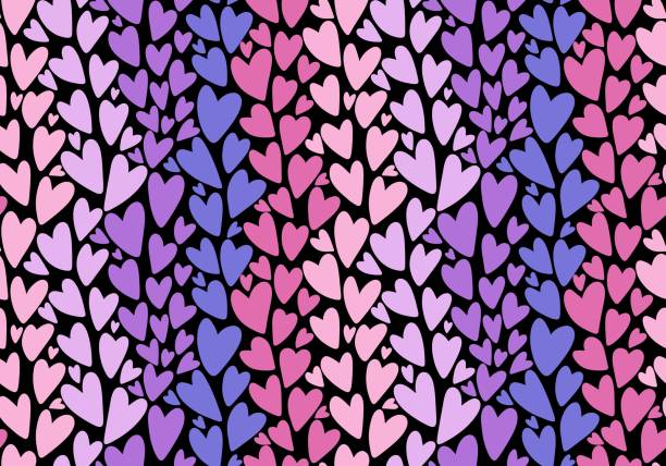 istock Valentines watercolor hearts seamless pattern for wrapping paper and fabrics 1456856919