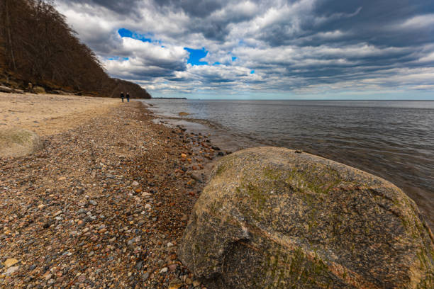 istock Coast of Baltic sea at the small beach next to high cliffs 1456868027