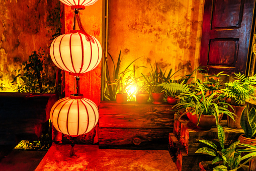 Silk Lanterns in Hoi An an ancient city in Vietnam