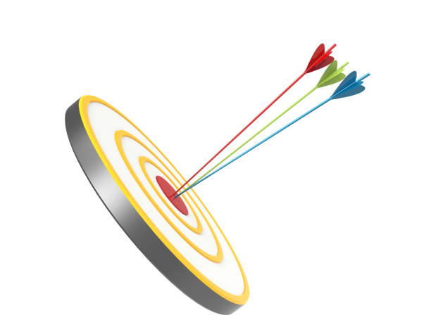 Success And Accuracy Concept -Dartboard and Arrows