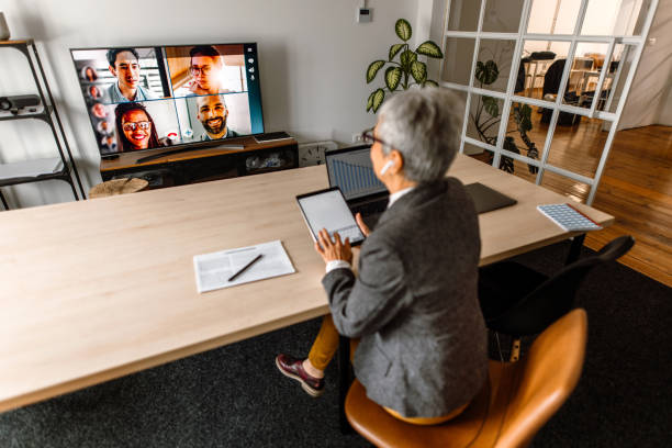 istock Online business meeting 1456871914