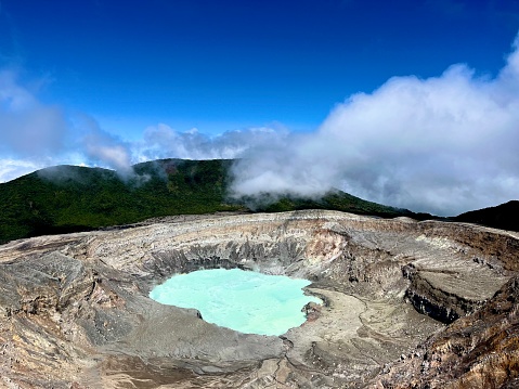 Enjoy the views of one of the largest active craters in the world housed in the Poás Volcano National Park, Costa Rica and measuring 290 meters wide.