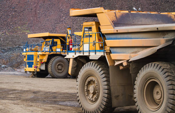 istock Machinery and equipment for iron ore mining 1456877567