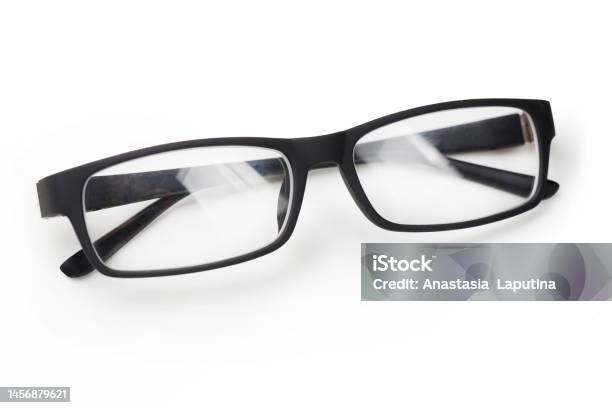Glasses On A White Background Stock Photo - Download Image Now - Base Hit, Circle Cliffs, Color Image