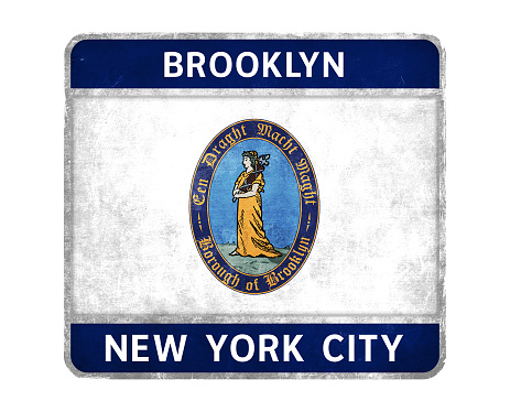 Flag of Brooklyn in New York, USA