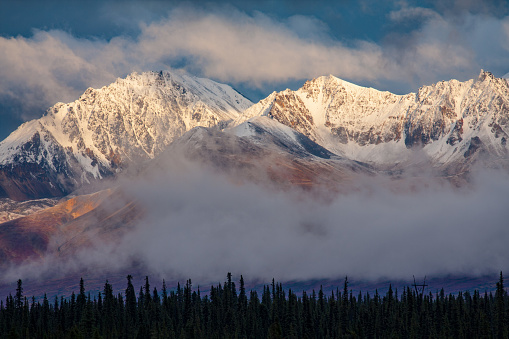 Early winter in Denali National Park, Alaska