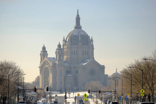Exterior of Cathedral of St Paul, Minnesota, USA