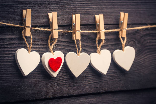 istock white red heart on the twine with clothespins 1456886609