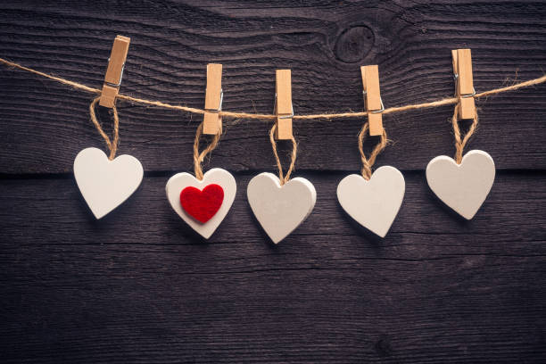istock white red heart on the twine with clothespins 1456886970