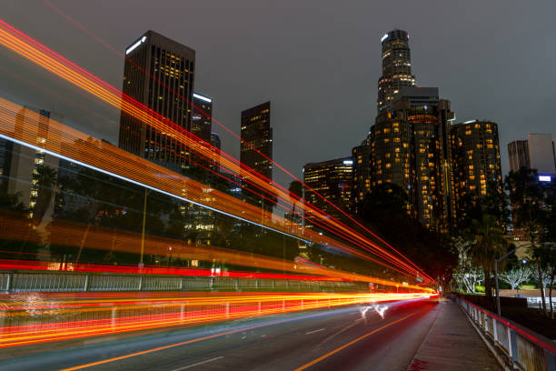 istock View of Los Angeles downtown skyline at night 1456889961