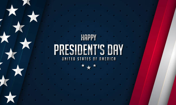 ilustraciones, imágenes clip art, dibujos animados e iconos de stock de diseño de fondo del día del presidente. - presidents day