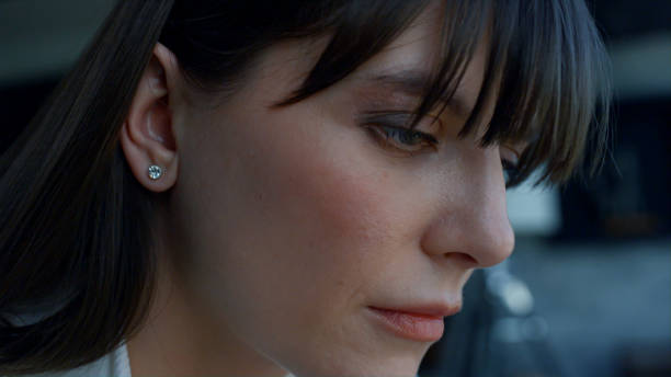 istock Focused woman thinking about project alone. Involved supervisor working thinking 1456906789
