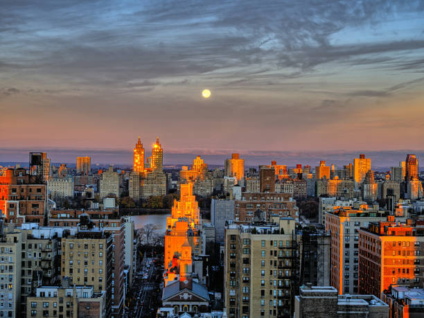 View of Upper East Side Manhattan stock photo