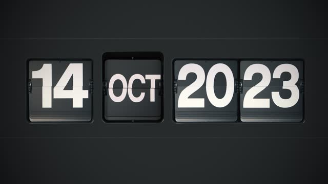 Retro Flip Calendar - Full Year 2023