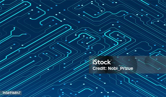 istock Abstract circuit board background 1456916847