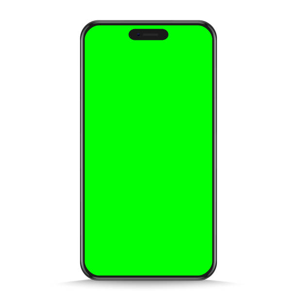 istock Realistic smartphone mockup. Device UI UX mockup for presentation template. Stock royalty free vector illustration. 1456920043