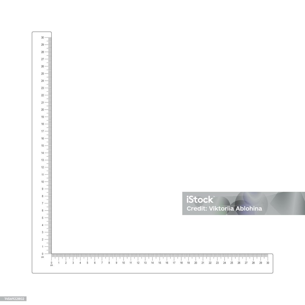 20cm Example Visual 20 Cm Corner Ruler Template Measuring Tool With Vertical And Horizontal ...