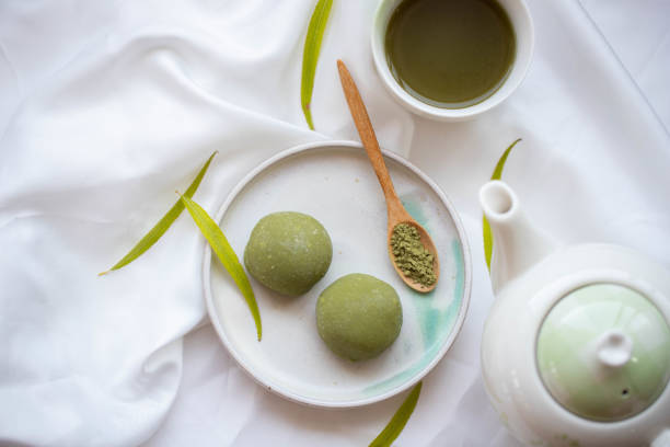 istock daifuku in green mochi batter 1456926286