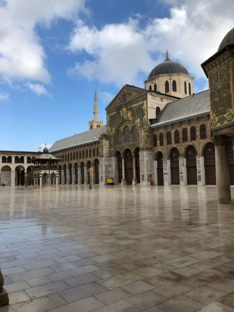 istock Umayyad mosque courtyard in Damascus, Syria 1456928254