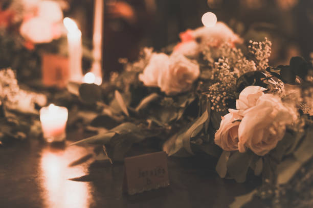 istock wedding venue tables flowers alcohol reception celebration candles 1456929000