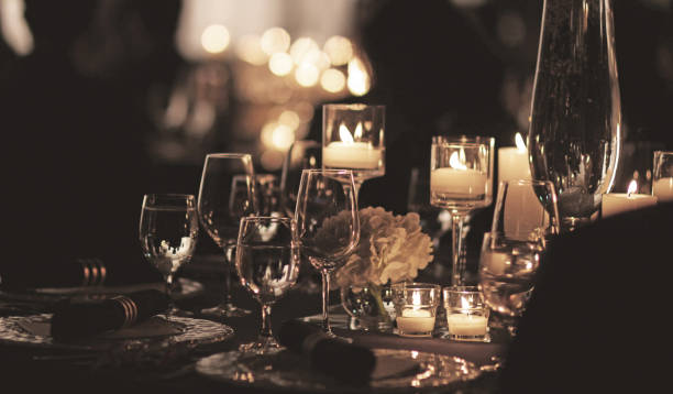 istock wedding venue tables flowers alcohol reception celebration candles 1456931471
