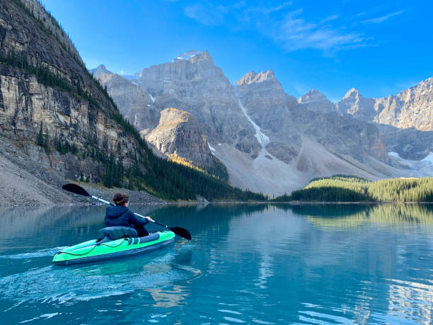 istock Kayaking on Lake Moraine 1456933635