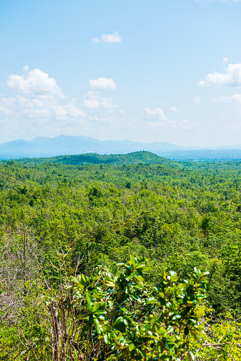 Mountain view of Khun Wang national park, Thailand.