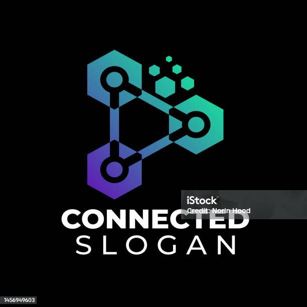 Connected Vector Design Template Elements Stock Illustration - Download ...
