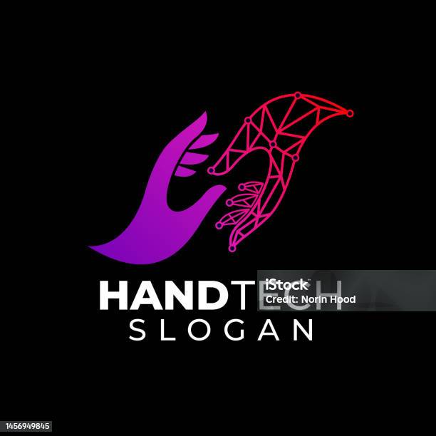 Hand Tech Design Illustration Vector Template Stock Illustration ...