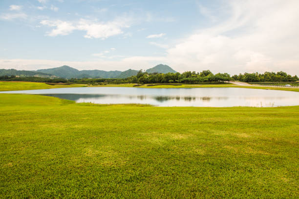 golf course by the ocean. Dominican Republic.