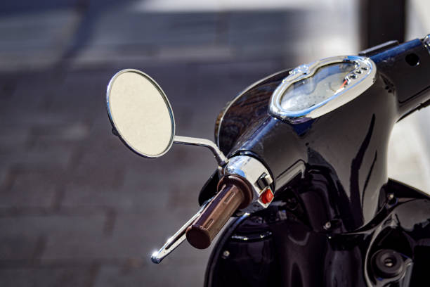 istock Close up of a motorcycle on road 1456961316