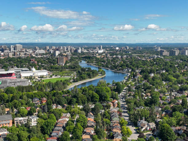 istock Downtown Ottawa with Ottawa River 1456963256