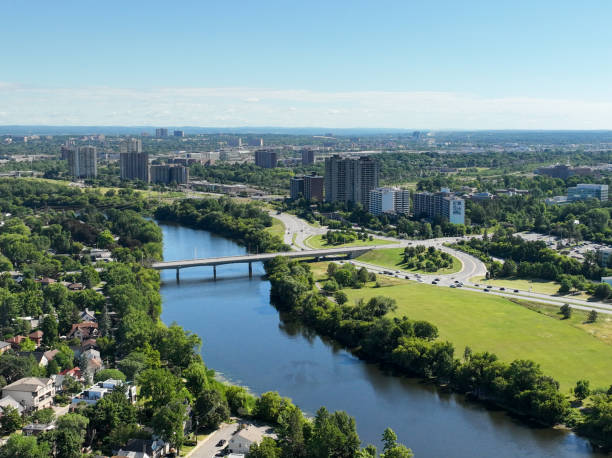 istock Sunrise over Rideau River，Ottawa Canada 1456963333