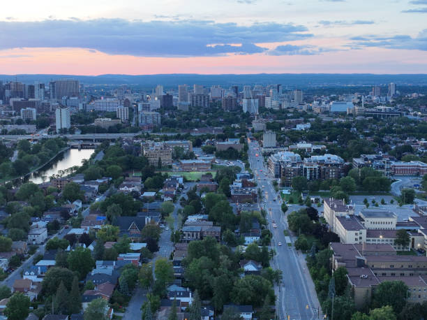 istock Sunrise over Rideau River，Ottawa Canada 1456963351