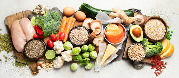 istock Selection of healthy food. 1456978000