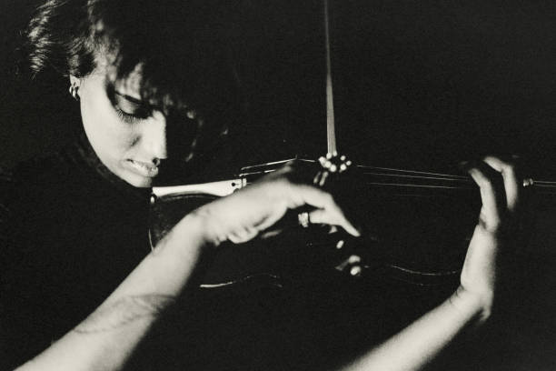 istock The female violinist. 1456992843