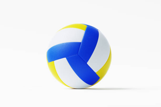 Volleyball in the net.  