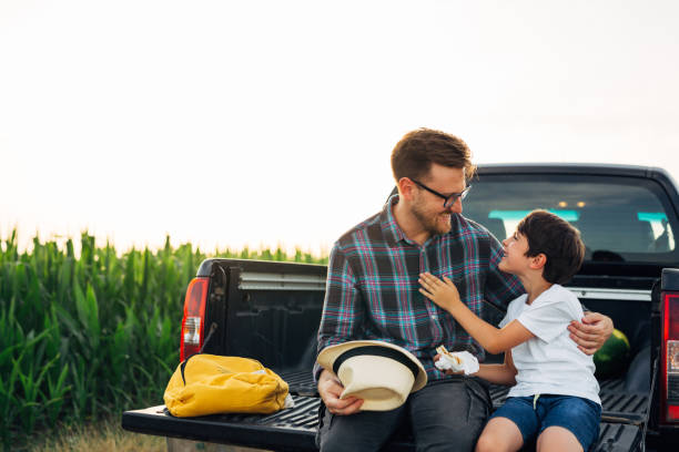 istock father and son outdoor on filed 1456994540