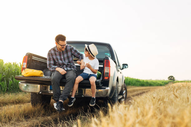 istock father and son outdoor on filed 1456994613
